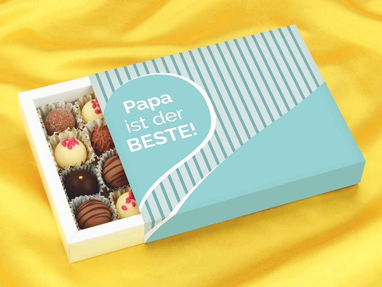 Trüffelverpackung für 20 Trüffel, Papa ist der BESTE von Pati-Versand