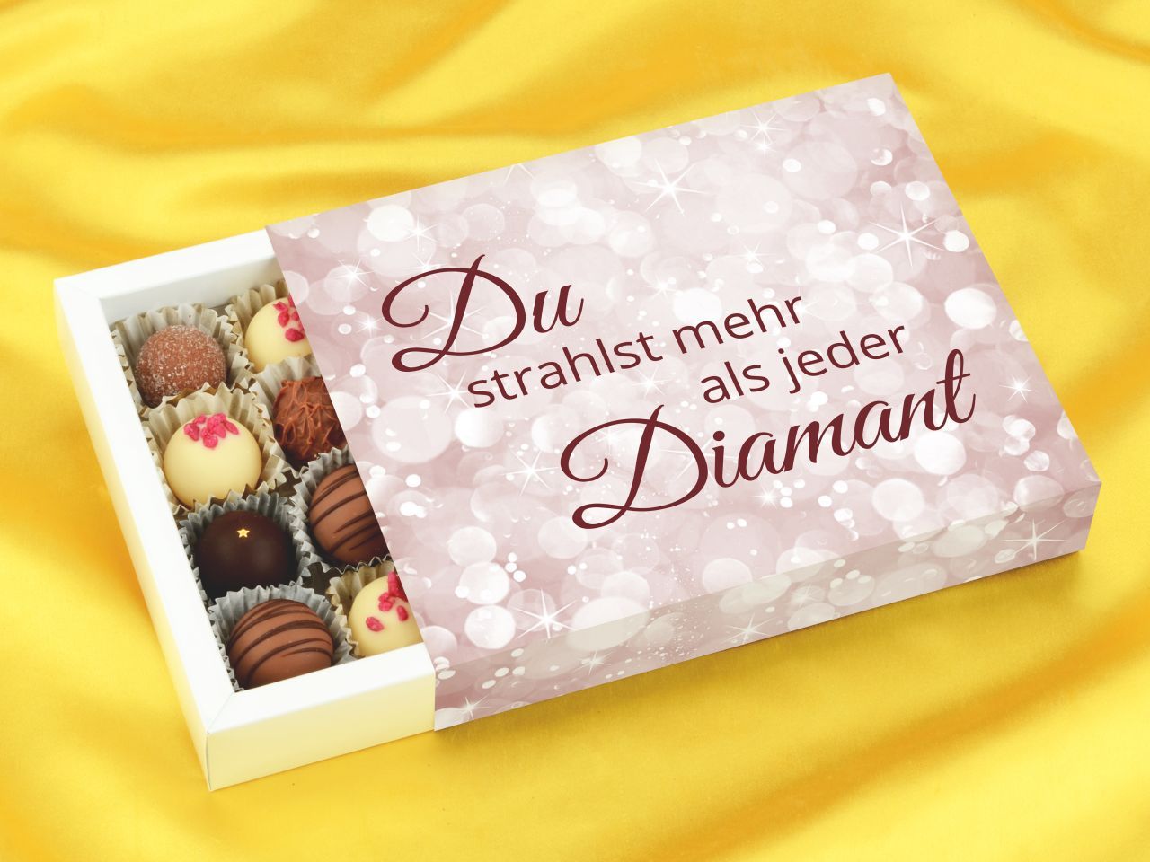 Trüffelverpackung für 20 Trüffel, individuell, Diamant Trüffelverpackung für 20 Trüffel, individuell, Diamant von Pati-Versand
