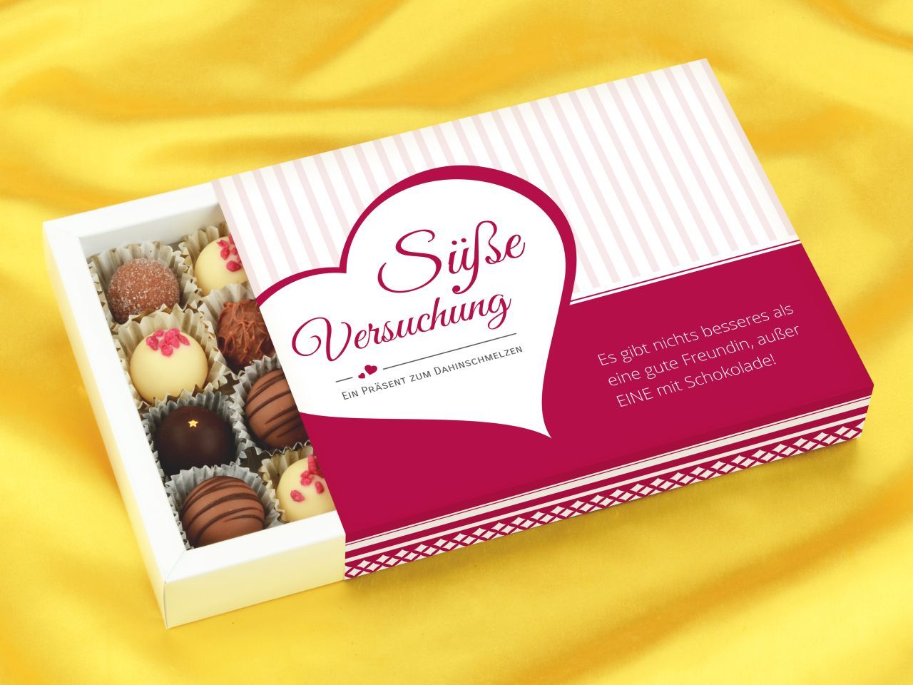 Trüffelverpackung für 20 Trüffel, individuell, Herz A Trüffelverpackung für 20 Trüffel, individuell, Herz A von Pati-Versand