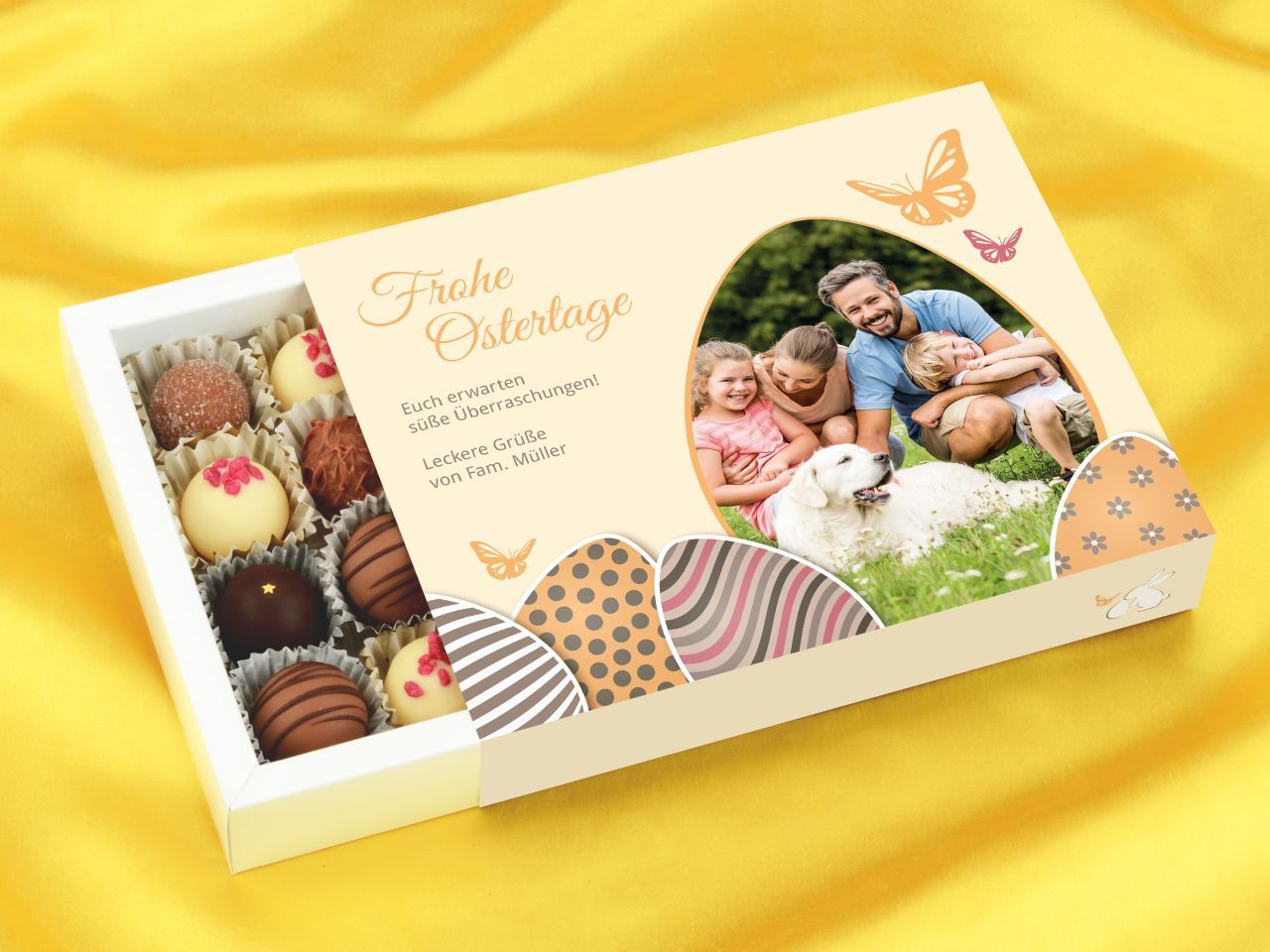 Trüffelverpackung für 20 Trüffel, individuell, Ostern 6 Trüffelverpackung für 20 Trüffel, individuell, Ostern 6 von Pati-Versand