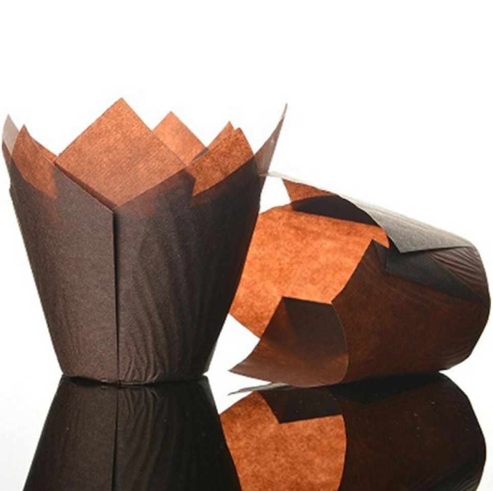 Tulip-Muffinförmchen, 50 Stk, Durchmesser: 5 cm, braun Tulip-Muffinförmchen, 50 Stk, Durchmesser: 5 cm, braun von Pati-Versand