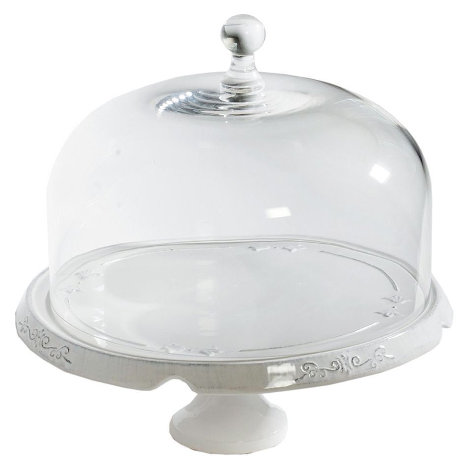 Virginia Casa Italia Tortenständer mit Glocke 25x13 cm von Pati-Versand