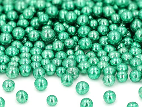 Weiche Zuckerperlen metallic grün, ca. 7mm, 60g Weiche Zuckerperlen metallic grün, ca. 7mm, 60g von Pati-Versand