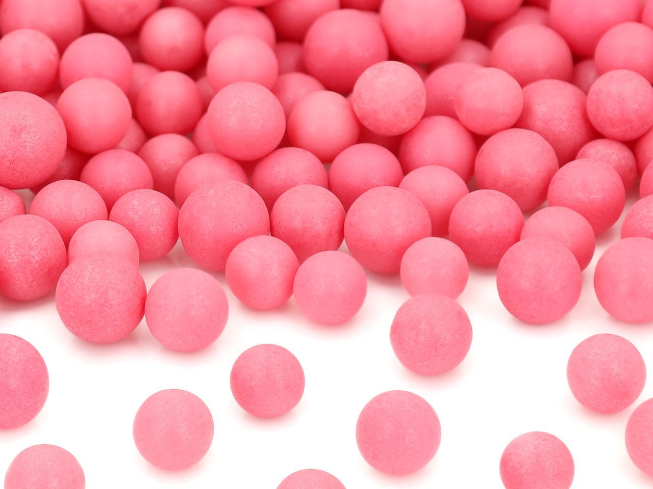 Weiche Zuckerperlen pink 10mm 60g von Pati-Versand