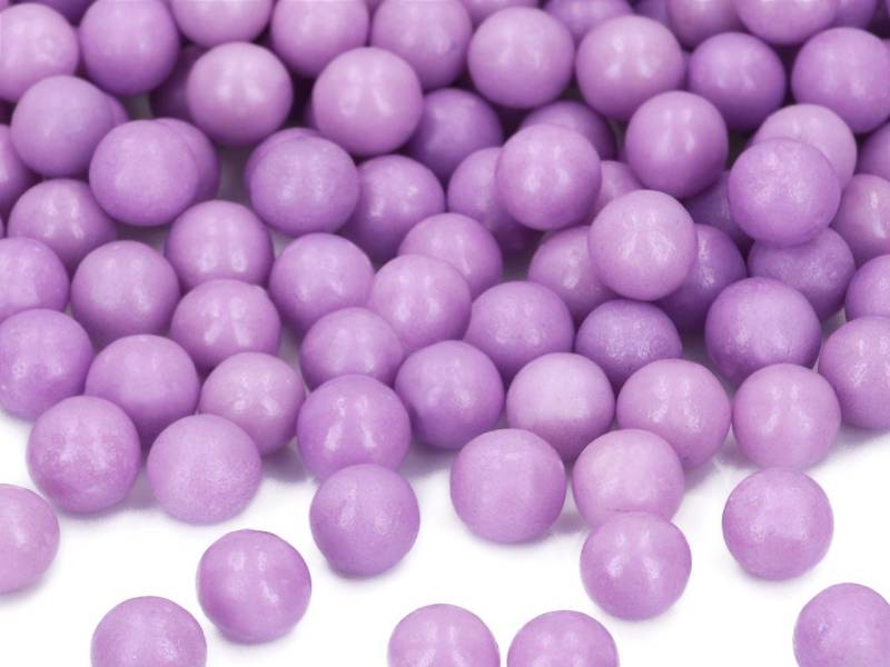 Weiche Zuckerperlen purple 10mm 60g von Cake-Masters Basics