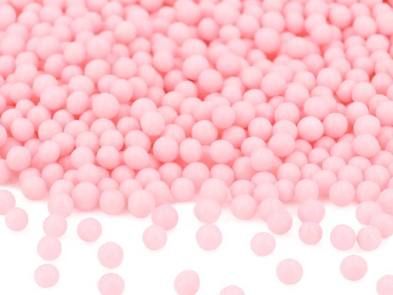 Weiche Zuckerperlen rosa glimmer 100g von Cake-Masters Basics