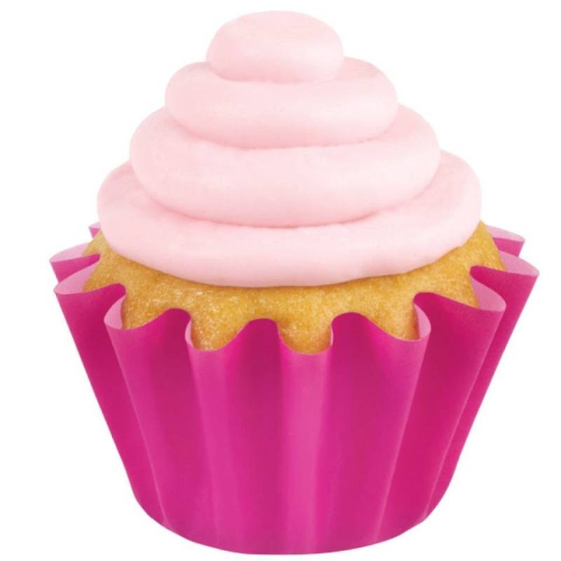 Wilton Brioche Förmchen Pink 24 Stk. von Pati-Versand
