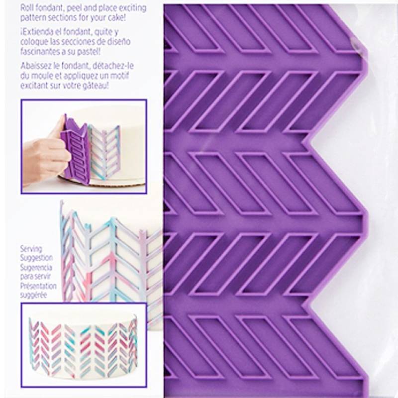 Wilton Fondantform Fischgräten Herringbone von Pati-Versand