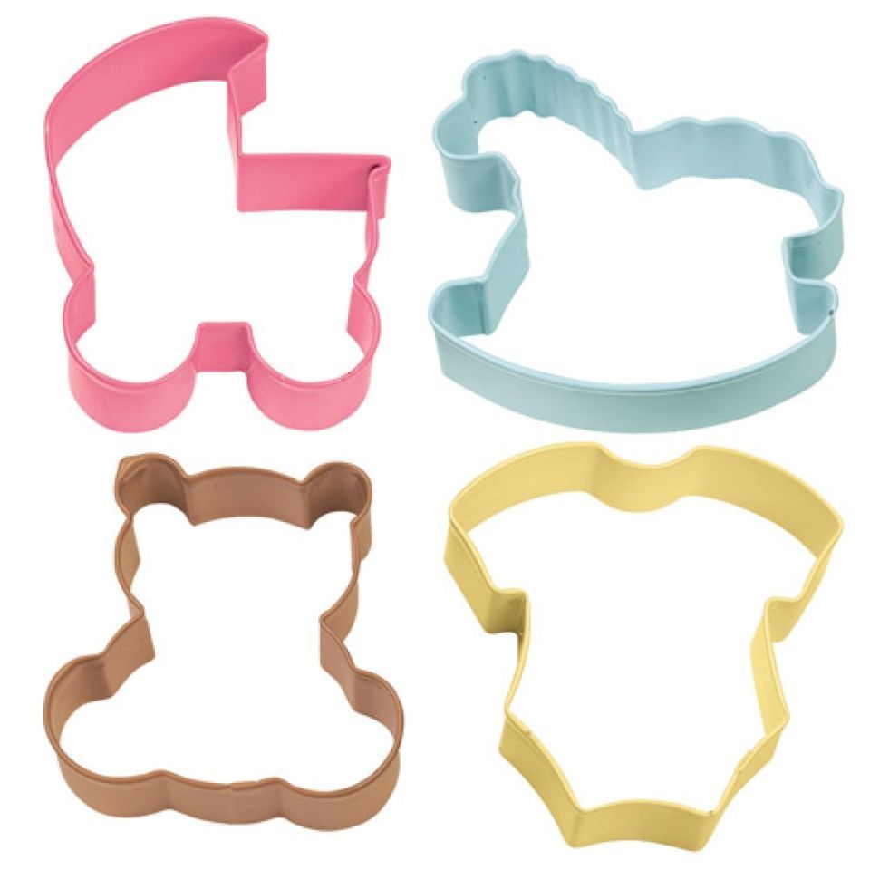 Wilton Plätzchen Ausstecher Set Baby für Kekse, 4 Stk. Wilton Plätzchen Ausstecher Set Baby für Kekse, 4 Stk. von Pati-Versand