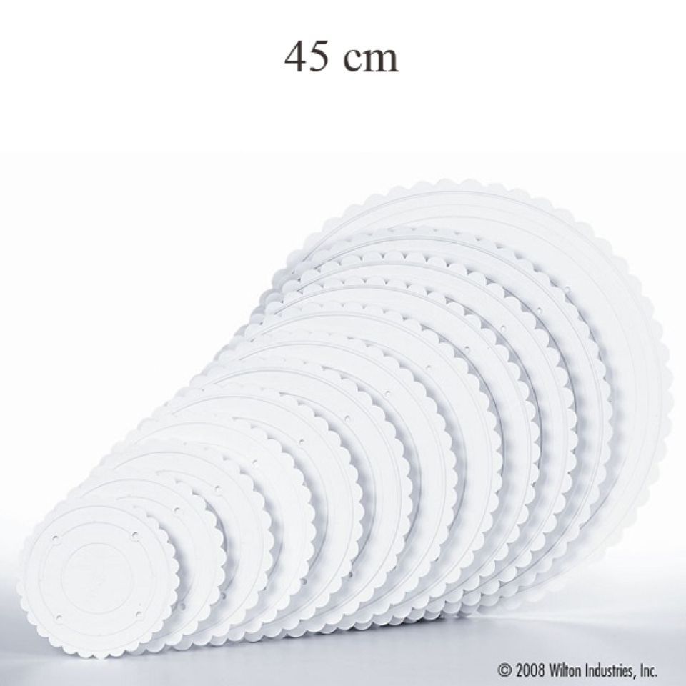 Wilton Tortenplatte, gewellt, 45 cm, für mehrstöckige Torten (Stecksystem) von Pati-Versand