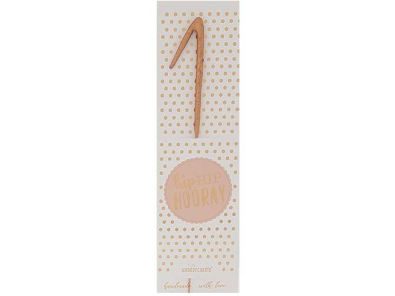 Wunderkerze 1, Rose Gold, 18 cm von Pati-Versand