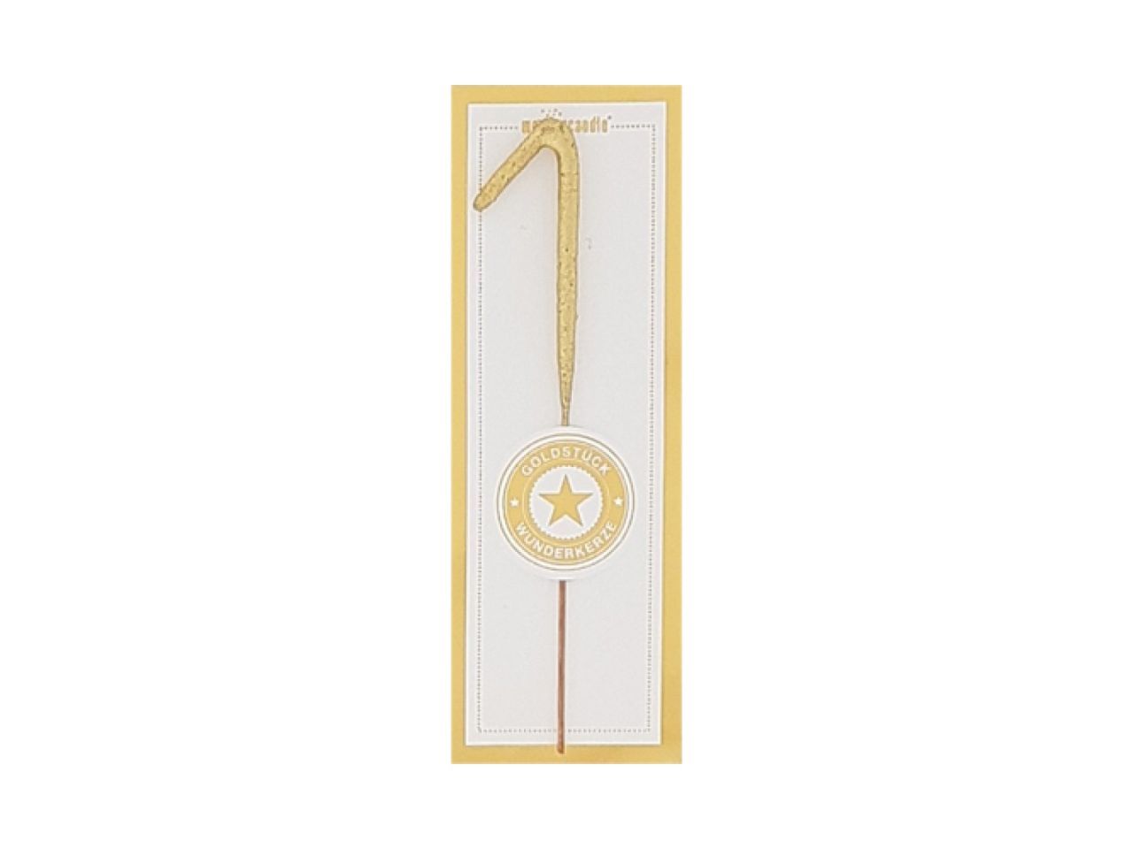 Wunderkerze Mini 1, Gold, 11 cm von Pati-Versand