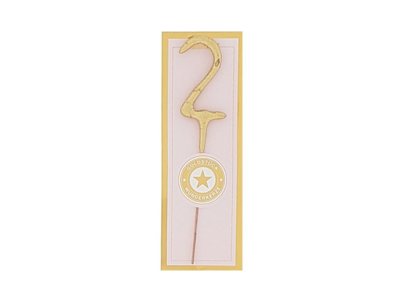 Wunderkerze Mini 2, Gold, 11 cm Wunderkerze Mini 2, Gold, 11 cm von Pati-Versand