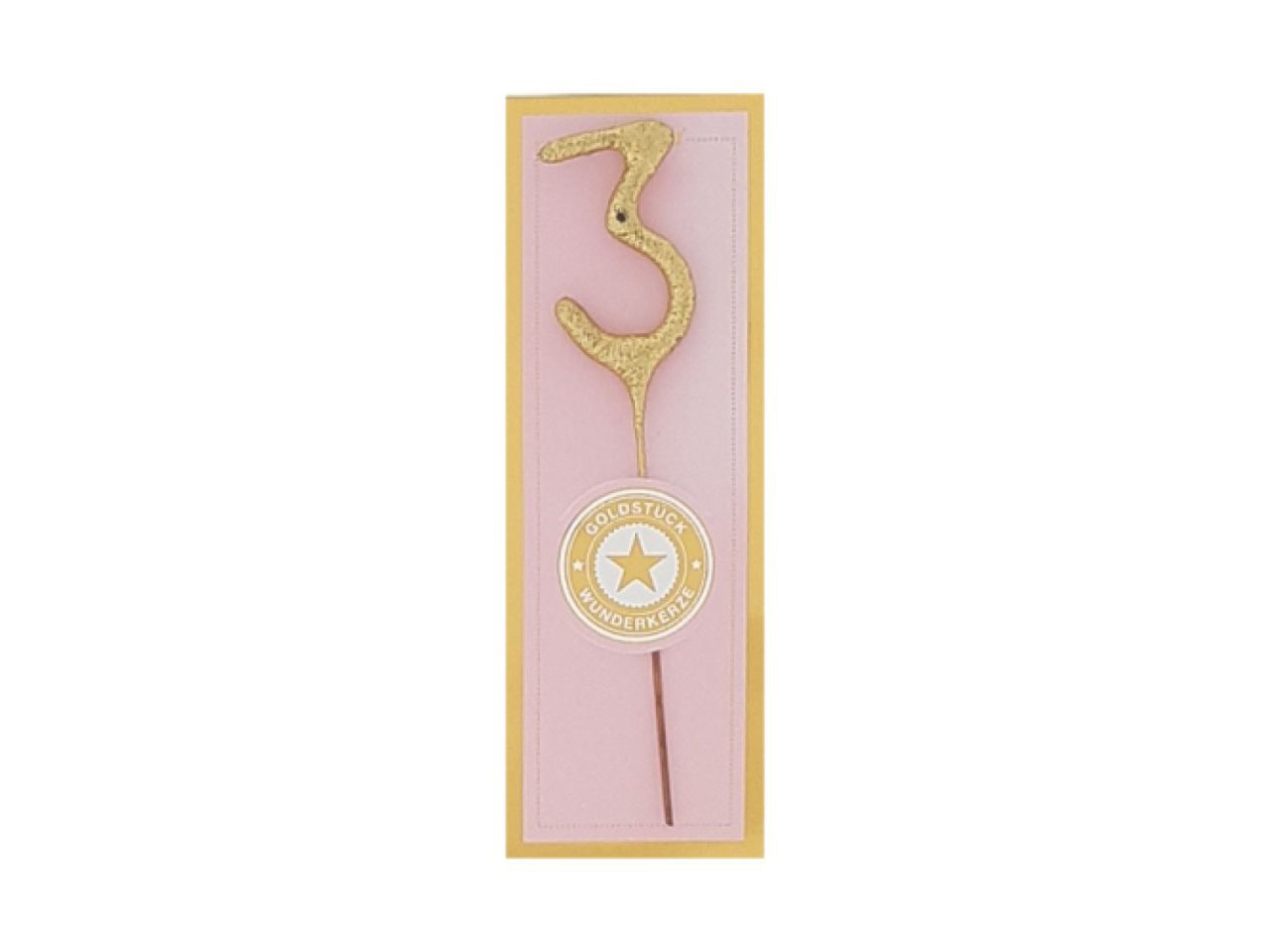 Wunderkerze Mini 3, Gold, 11 cm Wunderkerze Mini 3, Gold, 11 cm von Pati-Versand