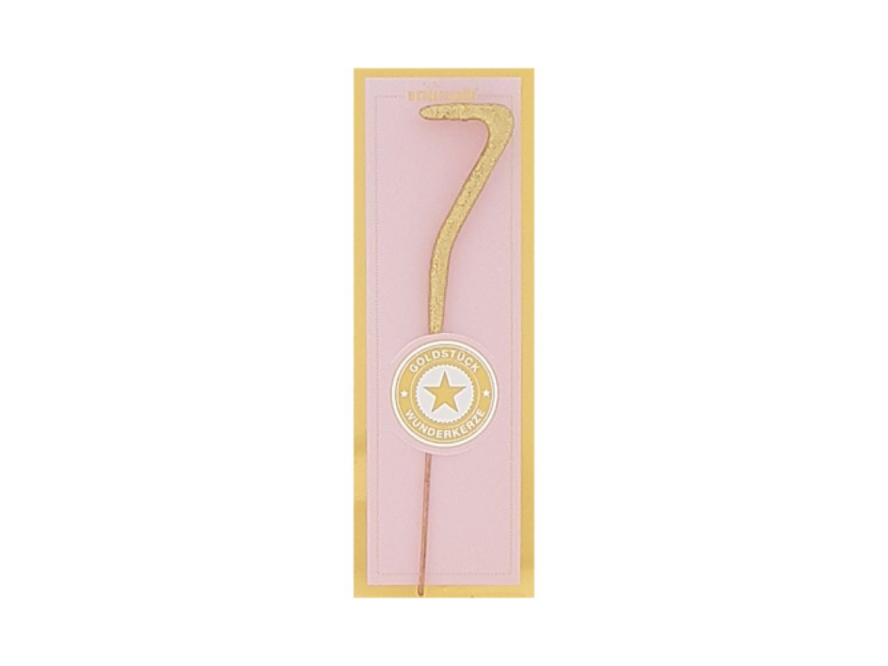 Wunderkerze Mini 7, Gold, 11 cm von Pati-Versand