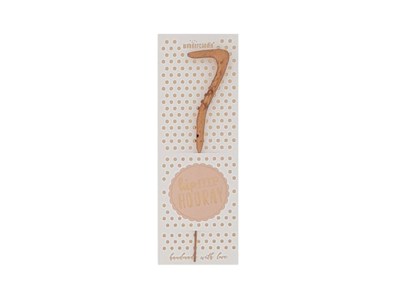 Wunderkerze Mini 7, Rose Gold, 11 cm von Pati-Versand