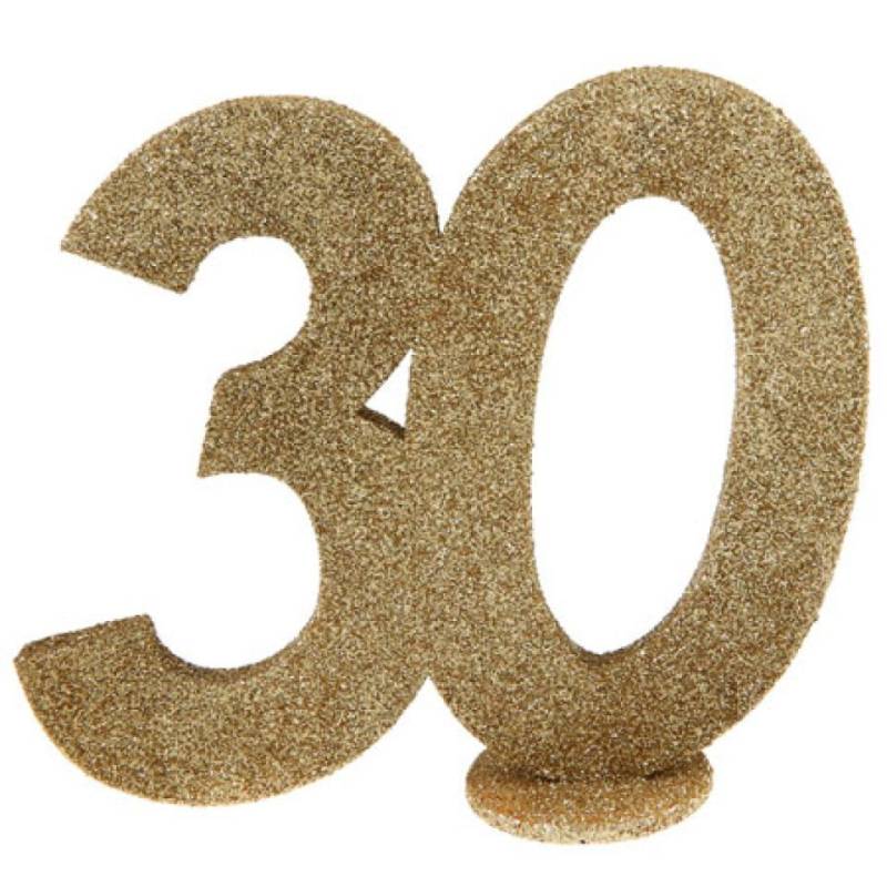 Zahlentopper 30, Gold, 11x10 cm von Pati-Versand