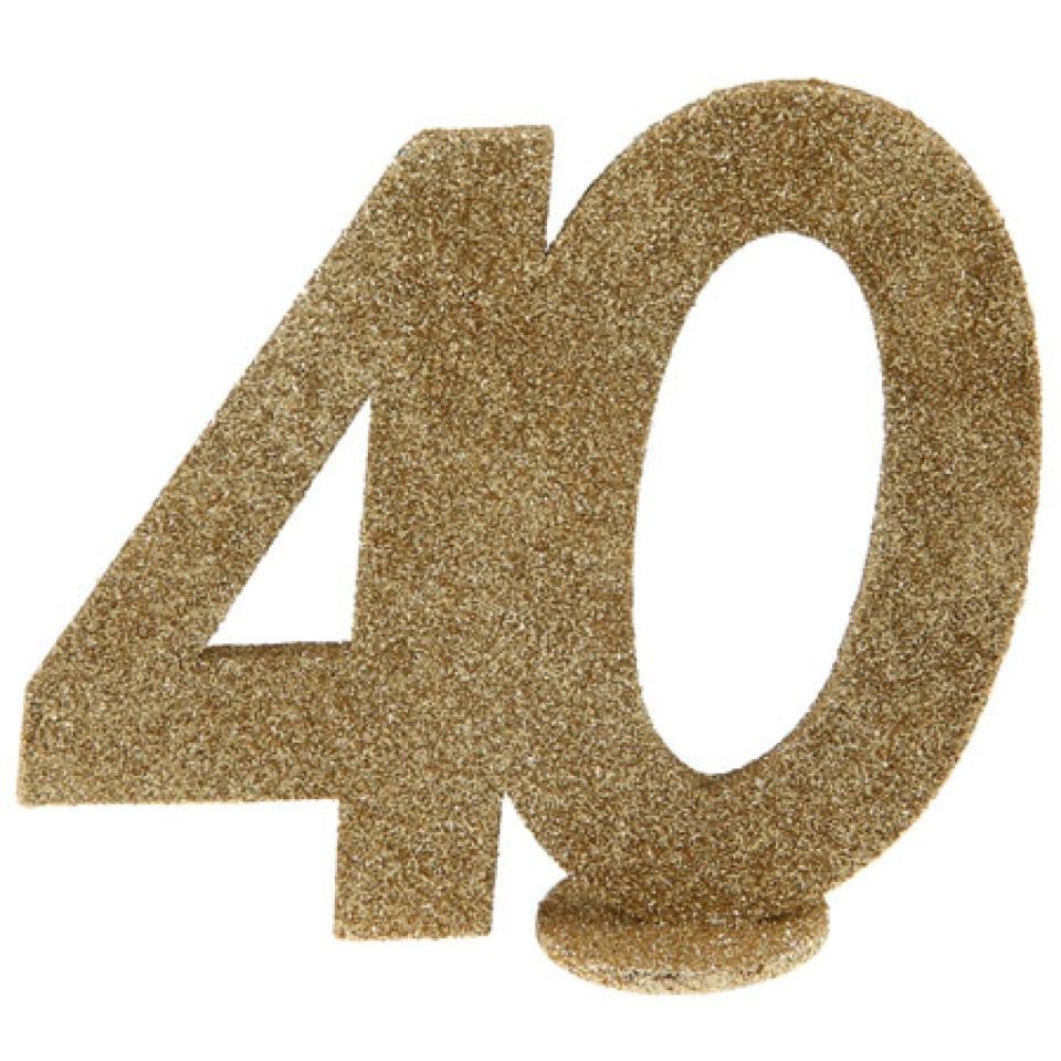 Zahlentopper 40, Gold, 11x10 cm Zahlentopper 40, Gold, 11x10 cm von Pati-Versand