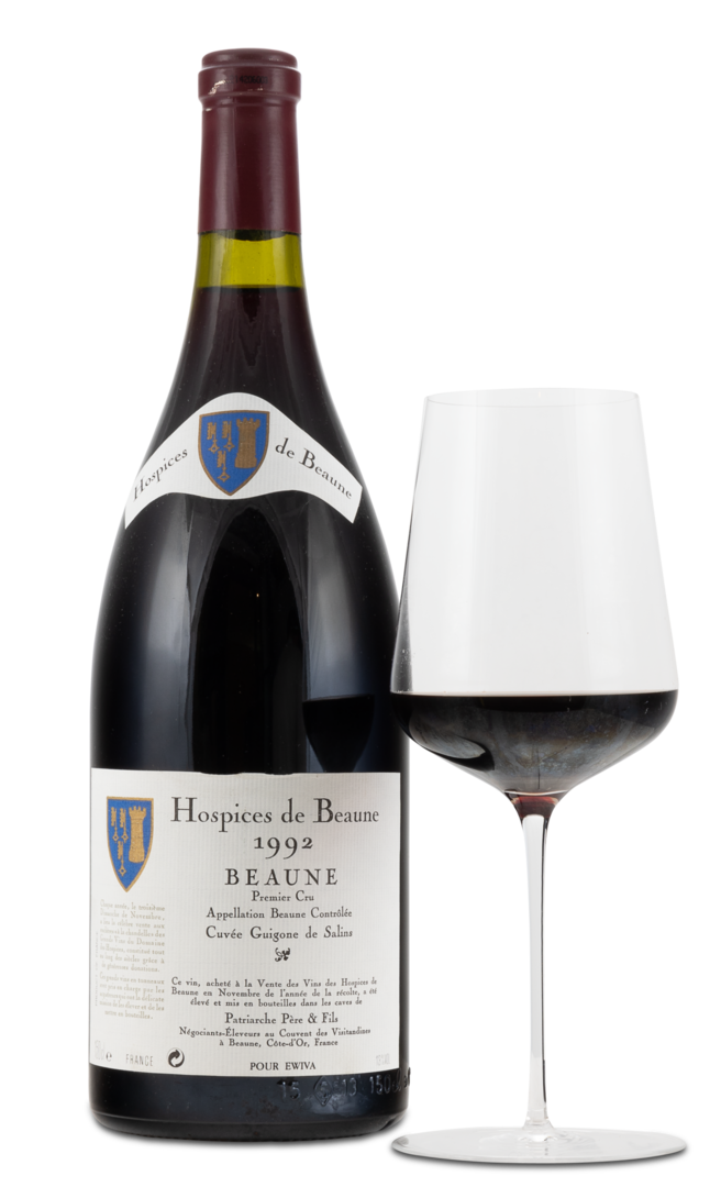 1992 Beaune Premier Cru AC "Cuvée Guigone de Salins" Hospice de Beaune 1992 Beaune Premier Cru AC "Cuvée Guigone de Salins" Hospice de Beaune von Patriarche Père et Fils