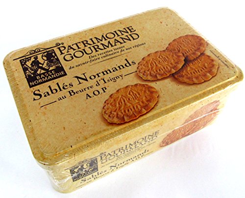 Patrimoine Gourmand, Kekse, Sables Normands mit Butter 310g in Metalldose von Patrimoine Gourmand