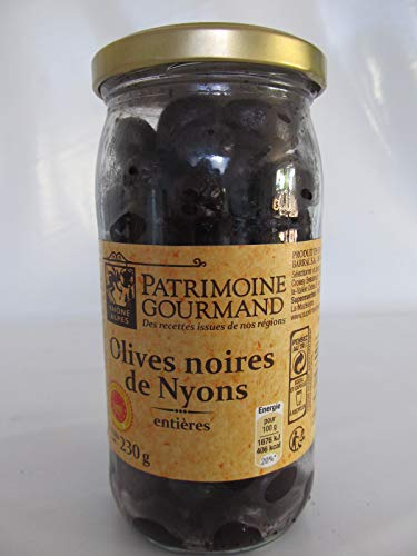 Patrimoine Gourmand, schwarze Oliven aus Nyons, 230 g Spezialität von Patrimoine Gourmand