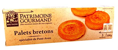 Patrimoine Gourmand Kekse Bretonische Etui Palets Bretons Spezialität Pont Aven von Patrimoine Gourmand