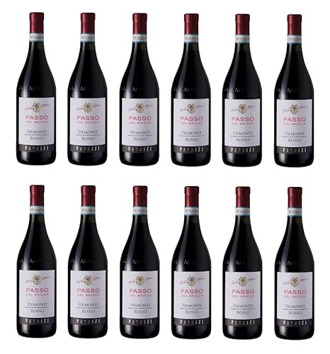 12x 0,75l - Patrizi - Passo del Bricco - Rosso - Piemonte D.O.P. - Italien - Rotwein trocken von Patrizi