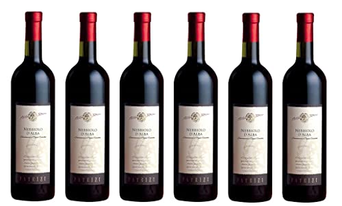 6x 0,75l - Patrizi - Nebbiolo d'Alba D.O.P. - Piemonte - Italien - Rotwein trocken von Patrizi
