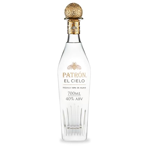 PATRON EL CIELO Premium Silver Tequila, Alkohol aus 100% Weber Blue Agave, wird in kleinen Chargen in Mexiko handgefertigt, 40% Alkoholgehalt, 70cL / 700mL von Patron
