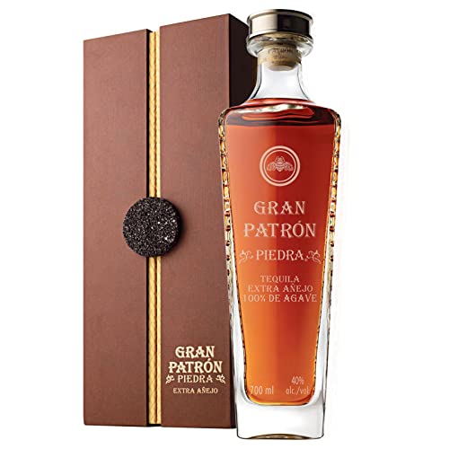 Gran PATRÓN Piedra Ultra-Premium-Tequila, 40% Vol., 70 cl/700 ml, aus 100 % besten blauen Weber-Agaven, in Mexiko in kleinen Chargen handdestilliert von Patron