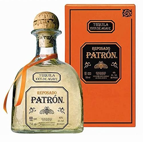 TEQUILA 100 DE AGAVE REPOSADO 70 CL IN EINER KISTE von Patron