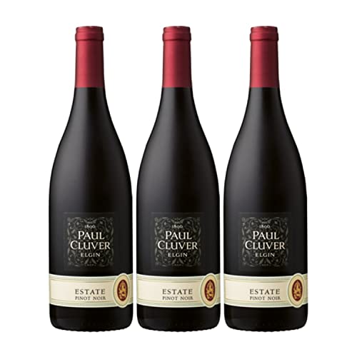 Paul Cluver Pinot Noir Estate Wine Elgin Valley Rotwein Wein trocken Südafrika I Versanel Paket (3 x 0,75l) von Paul Cluver
