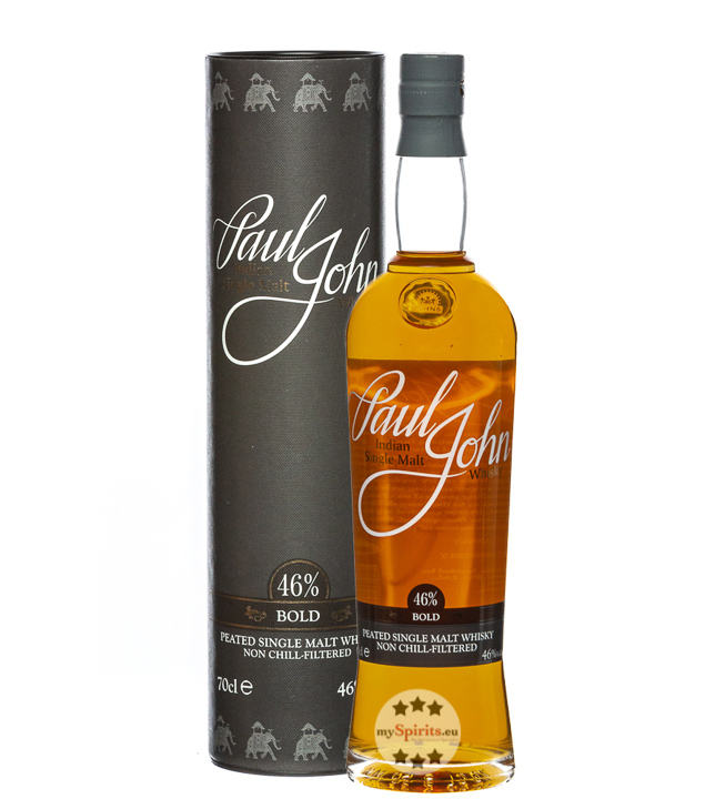 Paul John Bold Peated Single Malt Whisky (46 % Vol., 0,7 Liter) von Paul John Whisky