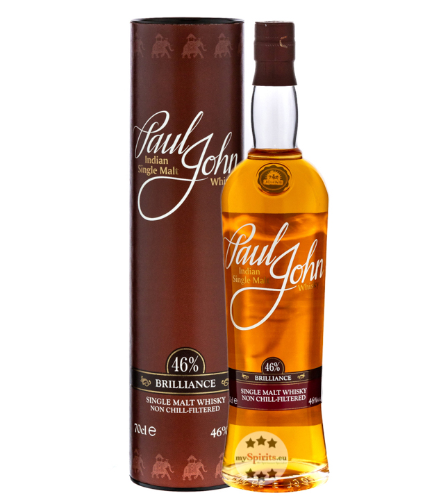 Paul John Brilliance Single Malt Whisky (46 % Vol., 0,7 Liter) von Paul John Whisky