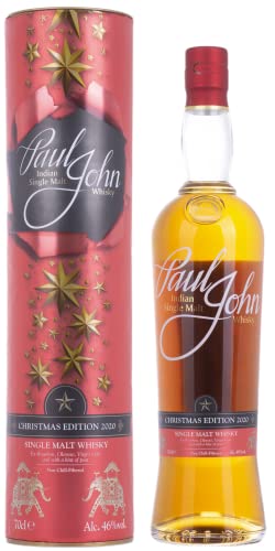 Paul John Whisky CHRISTMAS EDITION Indian Single Malt Whisky 2020 46% Volume 0,7l in Geschenkbox Whisky von Paul John Whisky