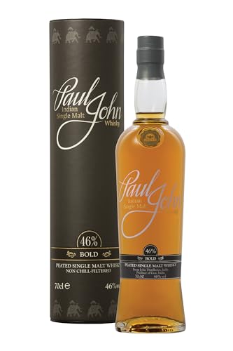 Paul John Bold Indian Single Malt Whisky in Geschenkverpackung (1 x 0.7 l) von Paul John