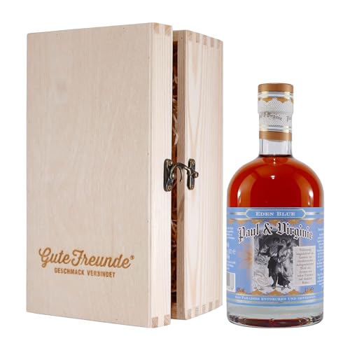 Paul & Virginie Eden Blue Rum mit Geschenk-Holzkiste Paul & Virginie Eden Blue Rum mit Geschenk-Holzkiste von Paul & Virginie