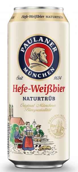 Paulaner Hefe-Weißbier naturtrüb (Einweg) von Paulaner