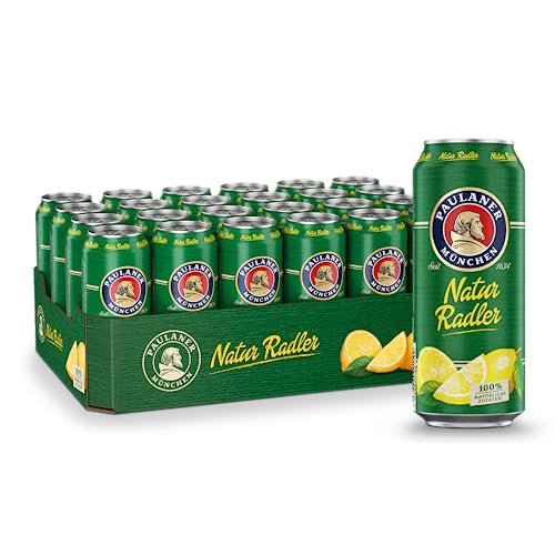 Paulaner Natur Radler•Biermischgetränk Münchner Hell-Zitronenlimonade•EINWEG(24x0,5l) von Paulaner Brauerei