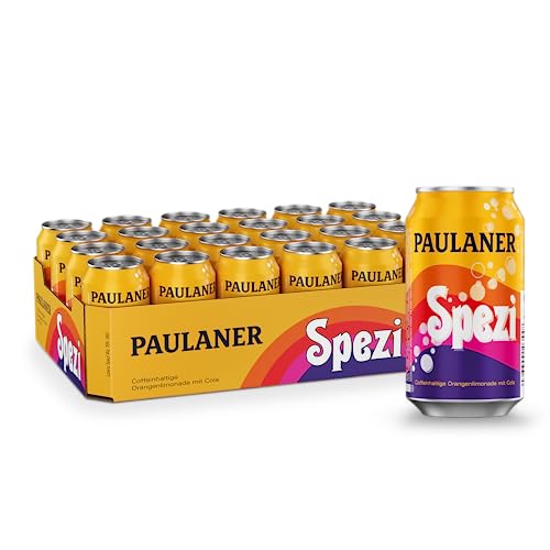 Paulaner Spezi • Erfrischungsgetränk mit Cola & Orange•EINWEG (24x0,33l) von Paulaner