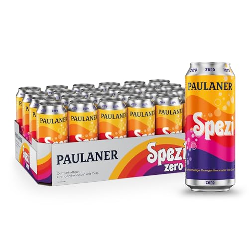 Paulaner Spezi Zero Erfrischungsgetränk mit Cola und Orange ohne ZuckerEINWEG (24x0,5l) von Paulaner Brauerei