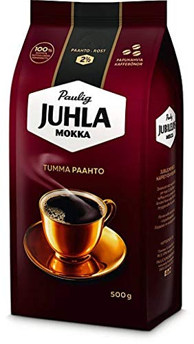 Paulig Juhla Mokka Dark Roast bean Kaffee 1 Pack of 500g von Paulig