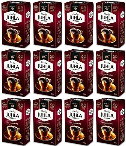 Paulig Juhla Mokka Dark Roast fine ground Kaffee 12 Pack of 500g von Paulig