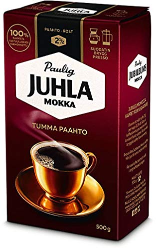 Paulig Juhla Mokka Dark Roast fine ground Kaffee 8 Pack of 500g Paulig Juhla Mokka Dark Roast fine ground Kaffee 8 Pack of 500g von Paulig