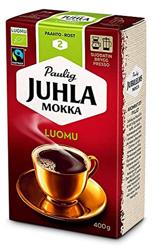 Paulig Juhla Mokka Luomufine ground Kaffee 1 Pack of 400g Paulig Juhla Mokka Luomufine ground Kaffee 1 Pack of 400g von Paulig