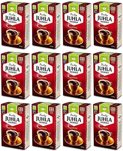 Paulig Juhla Mokka Luomufine ground Kaffee 12 Pack of 400g Paulig Juhla Mokka Luomufine ground Kaffee 12 Pack of 400g von Paulig