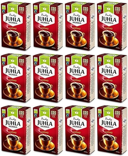 Paulig Juhla Mokka Luomufine ground Kaffee 12 Pack of 400g von Paulig