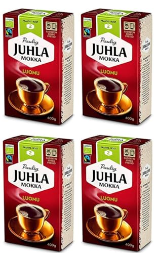 Paulig Juhla Mokka Luomufine ground Kaffee 4 Pack of 400g von Paulig