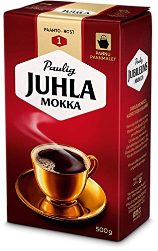 Paulig Juhla Mokka coarse ground Kaffee 12 Pack of 500g von Paulig