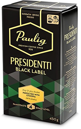 Paulig Presidentti Black Label ground Kaffee 1 Pack of 450g Paulig Presidentti Black Label ground Kaffee 1 Pack of 450g von Paulig